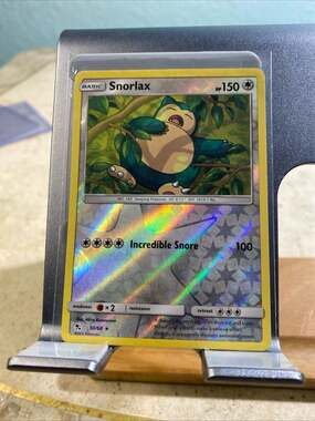 Snorlax 50/68 Reverse Holo Rare - Hidden Fates - Pokemon Trading Card